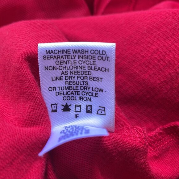 Hanna Andersson Red Tiered Tulle Long Sleeve Twirl Dress Girls Size 5 - Picture 6 of 9